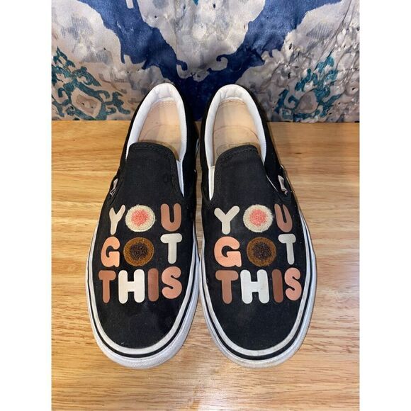 Vans Breast Cancer Awareness Slip Ons, Size 9.5 - Picture 1 of 6